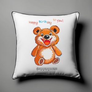 Embroidery on the pillow