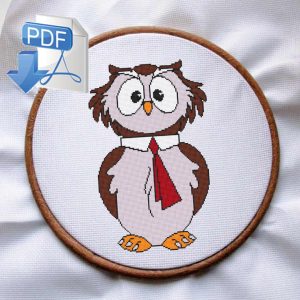 Owl Cross stitch pattern PDF