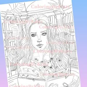 Single coloring page “The book of life”
