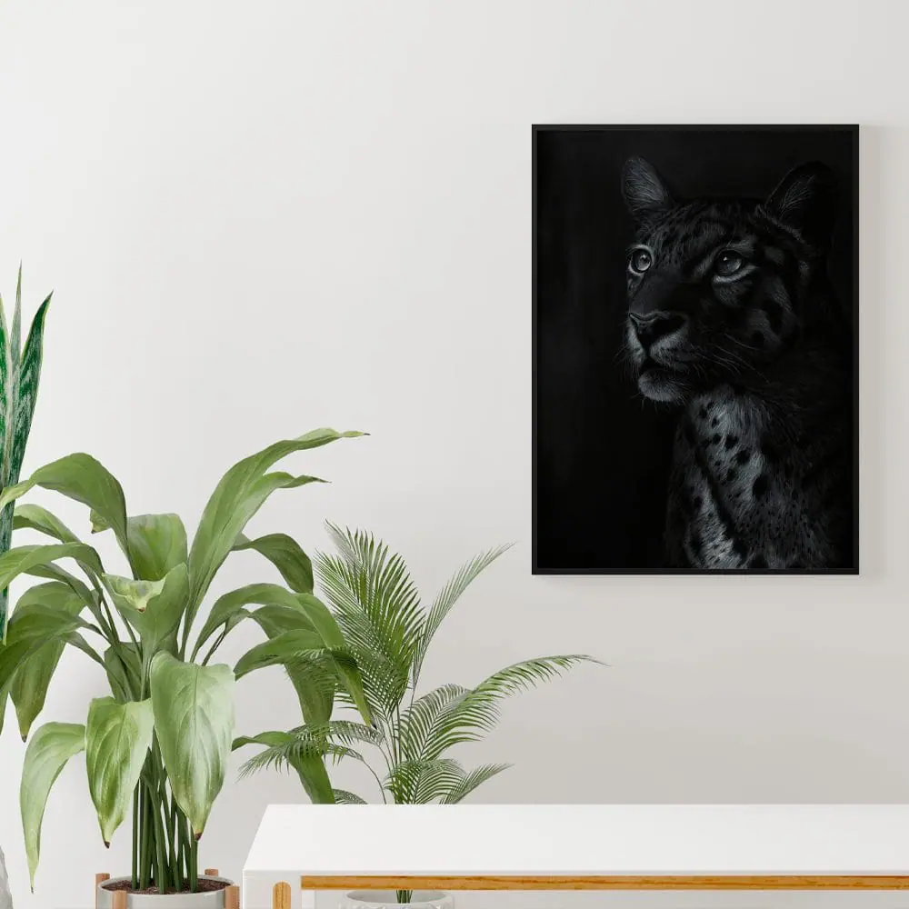 Dark Side print 8 Leopard Oil Painting Printable Wall Art Wild Animal