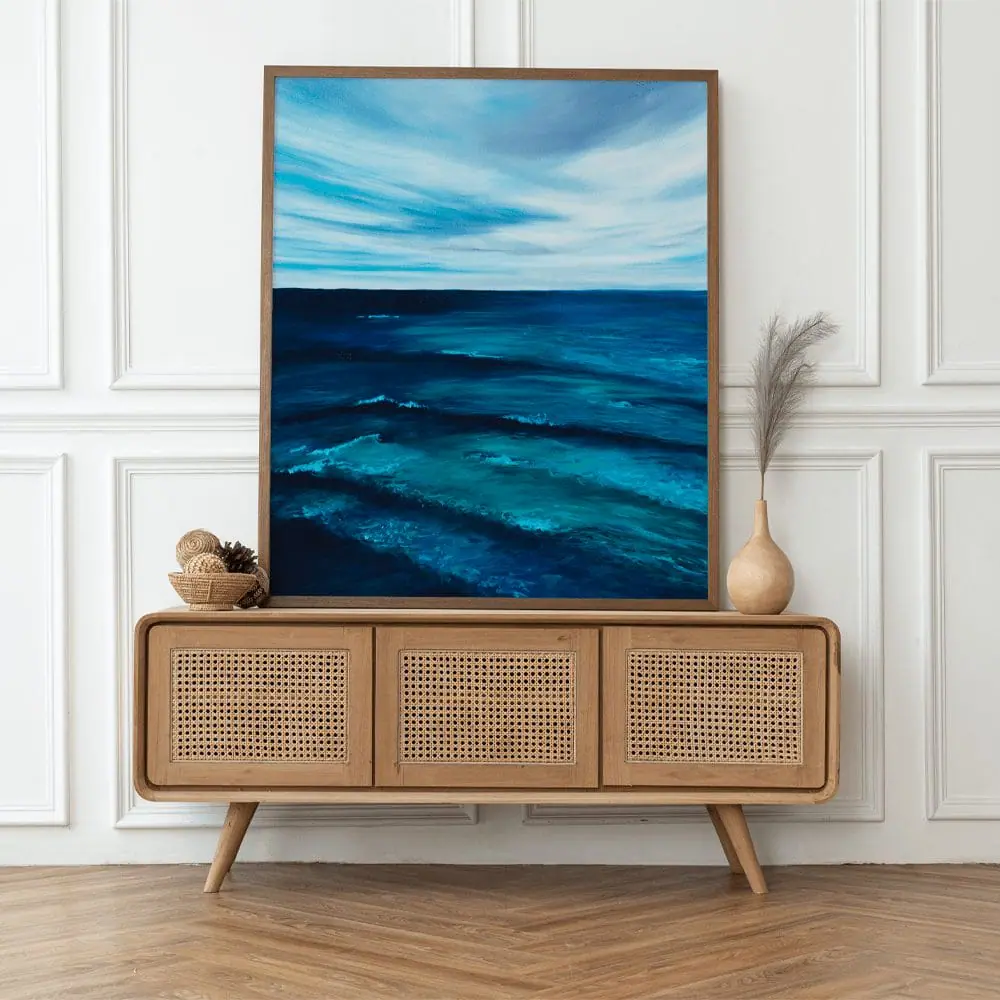 Siren print 7 ocean wall art sea painting seascape blue ocean