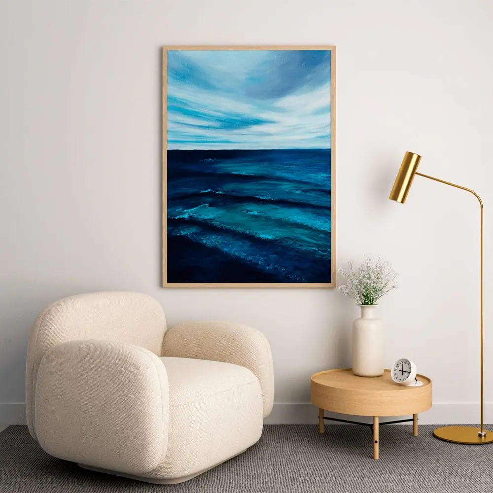 Siren print 9 ocean wall art sea painting seascape blue ocean