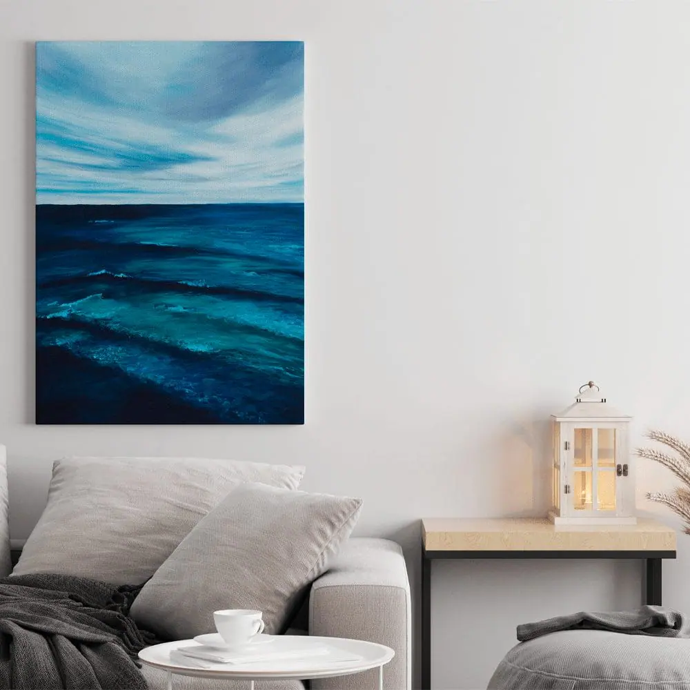 Siren print 5 ocean wall art sea painting seascape blue ocean