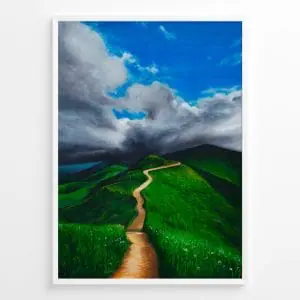 hill mountain landscape wall art lanfscape printable art