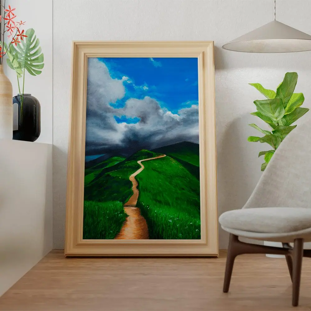 Green Spirits print 3 hill mountain landscape wall art lanfscape printable art
