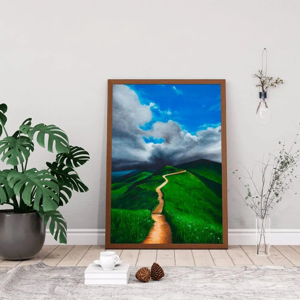 Green Spirits print 4 hill mountain landscape wall art lanfscape printable art
