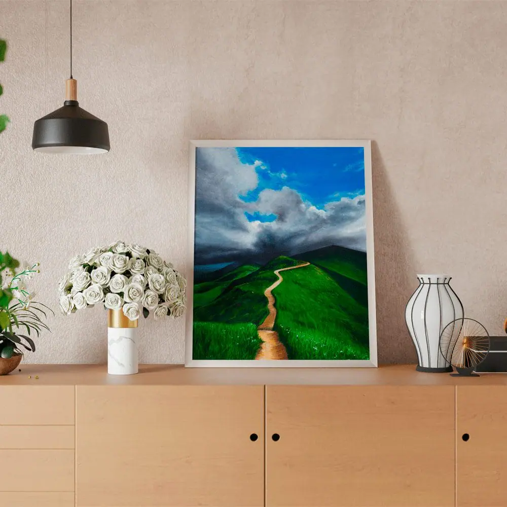 Green Spirits print 5 hill mountain landscape wall art lanfscape printable art