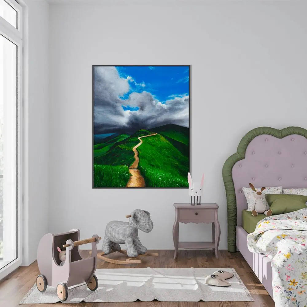 Green Spirits print 6 hill mountain landscape wall art lanfscape printable art