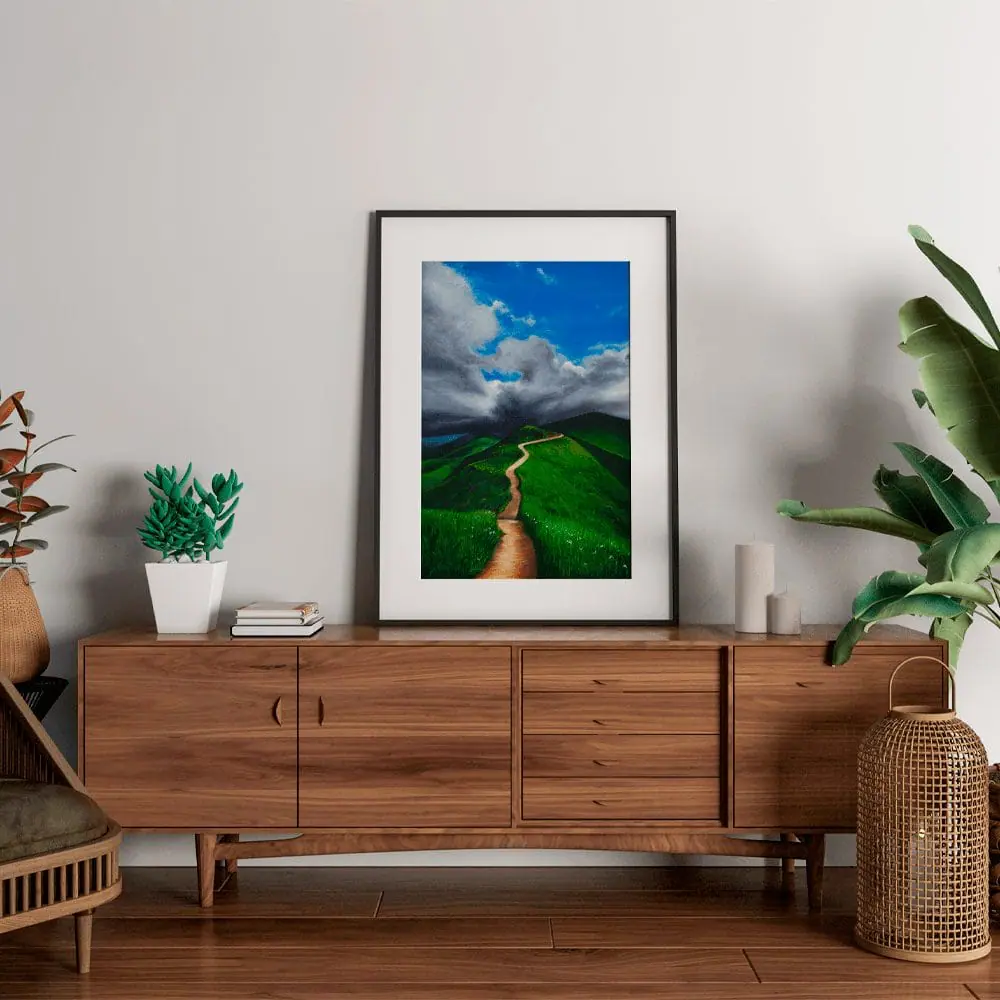 Green Spirits print 7 hill mountain landscape wall art lanfscape printable art