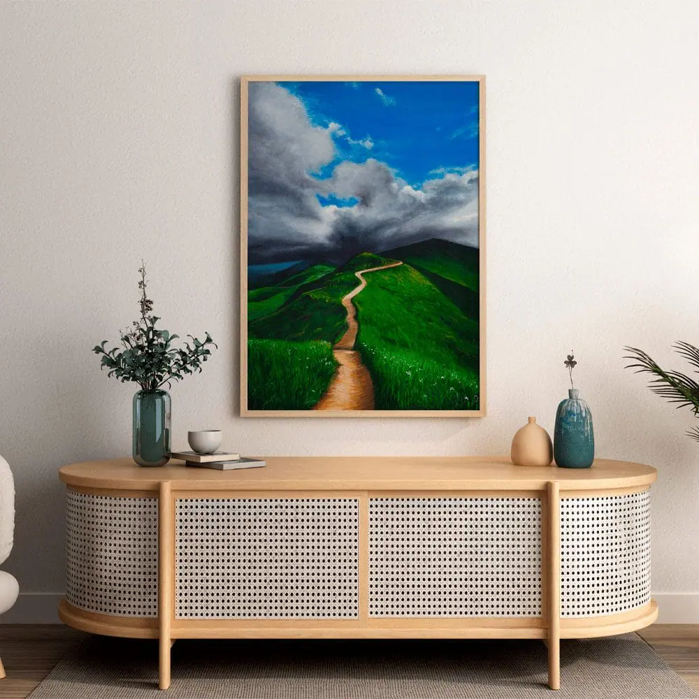 Green Spirits print 8 hill mountain landscape wall art lanfscape printable art