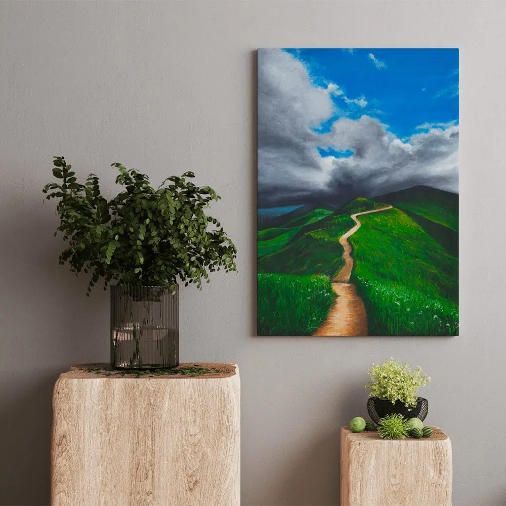 Green Spirits print 9 hill mountain landscape wall art lanfscape printable art