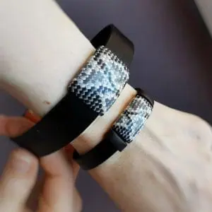 Snake Polymer clay sliders for the regaliz leather Bracelet
