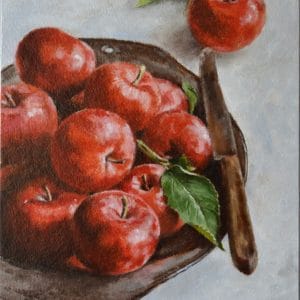 Red Apples, Oil painting, Wall Art, Still Life 4