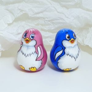 Roly poly toy 2 Little penguin with an inner bell