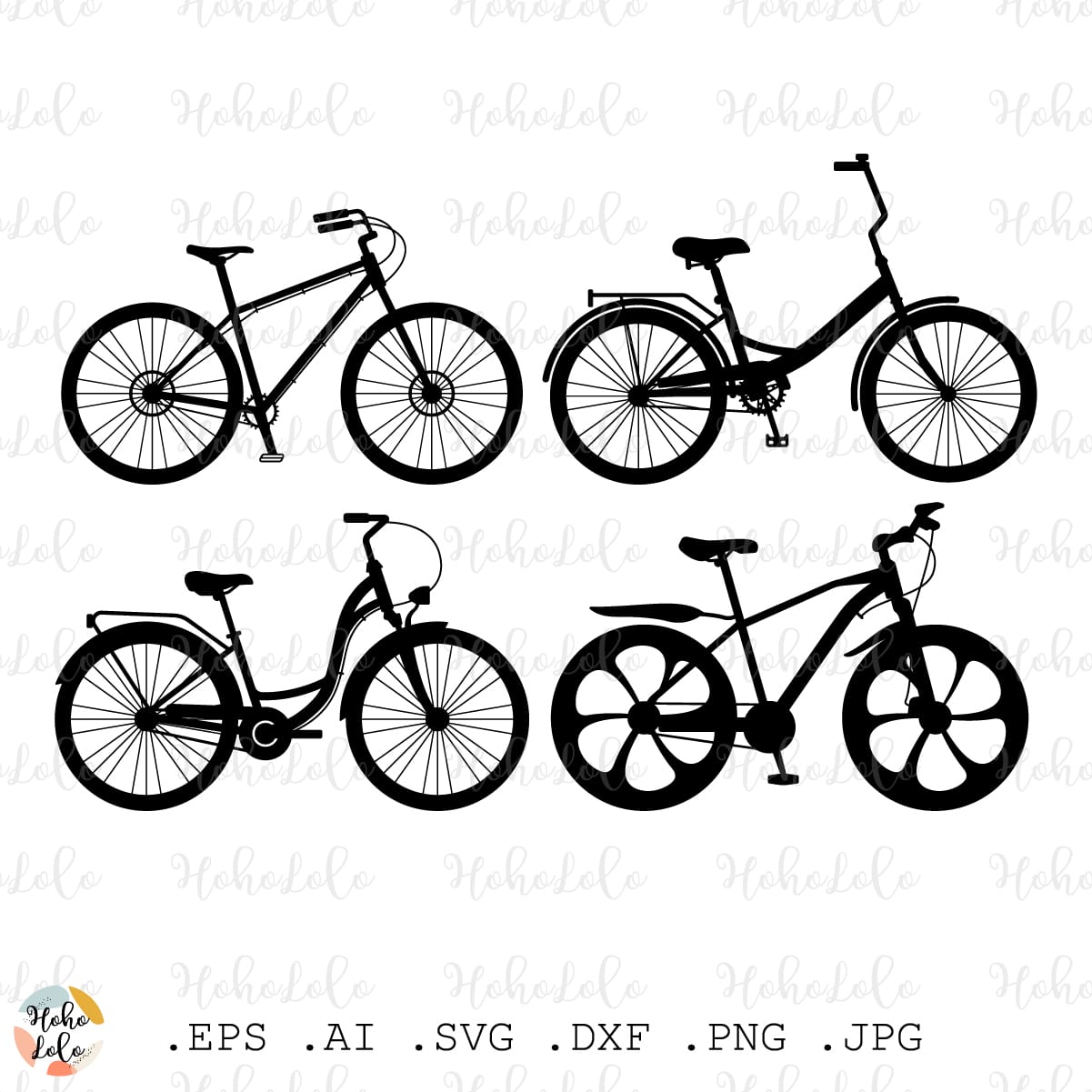 Bike Silhouette Svg Cricut Stencil Templates Dxf