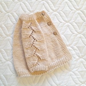 Step-by-Step Knitting Pattern Baby Cardigan | v93