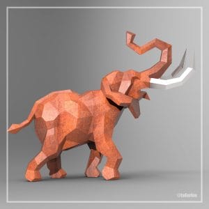 Welding Project Plans Drawings Elephant (DXF, PDF)
