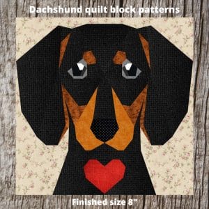 Dachshund quilt patterns