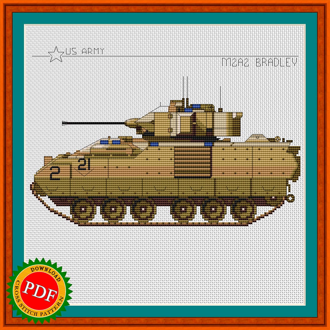 Bradley IFV Cross Stitch Pattern | M2 Bradley Chart 1 M2A2 Bradley IFV cross stitch image
