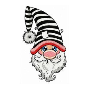 Gnome embroidery design