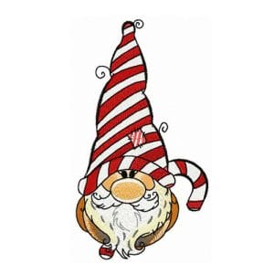 Gnome embroidery design