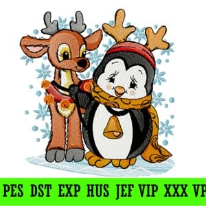 Penguin and deer