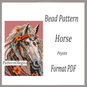 Horse bead pattern Horse bead tapestry pattern Bead Horse patterns Olegirabeadpatterns