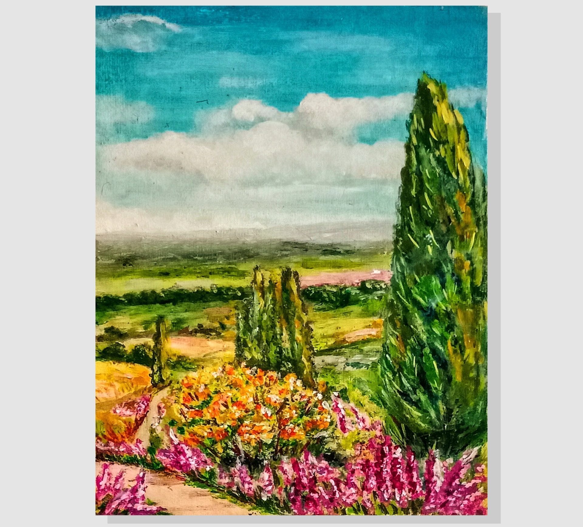 Painting Italy Painting Tuscany Original art
