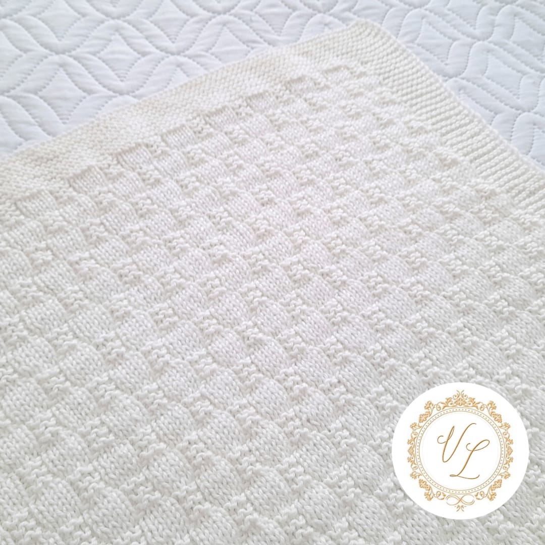 Step-by-Step Knitting Pattern Baby Blanket | V96