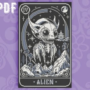 Cross stitch pattern Alien