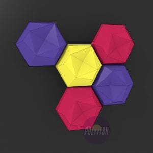DIY Honeycomb #3 template Papercraft PDF