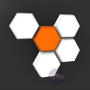 DIY Honeycomb #4 template Papercraft PDF