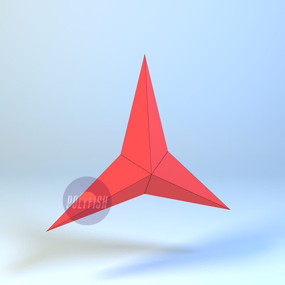 DIY Star #1 template Papercraft PDF