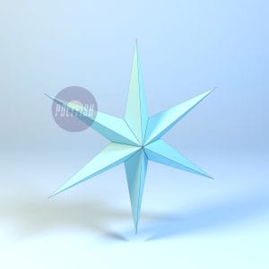 DIY Star #7 template Papercraft PDF