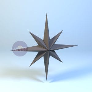 DIY Star #11 template Papercraft PDF