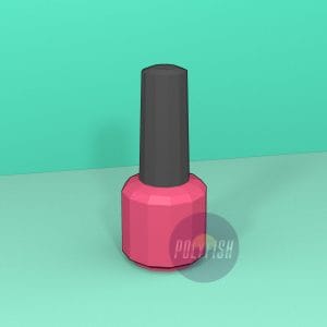 DIY Nail Polish #3 template Papercraft PDF