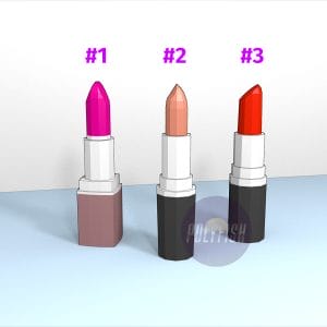 DIY Polygonal Cosmetics Kit template Papercraft PDF