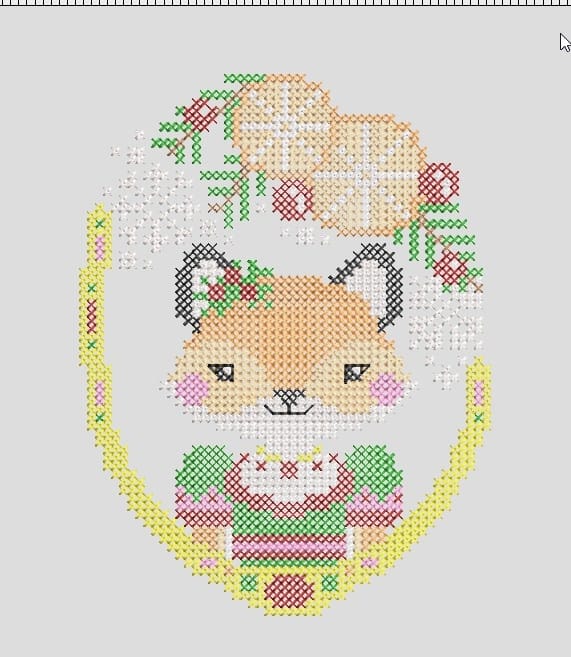 Set of two embroidery designs "Fox-boy" and "Fox-girl" 5 Set of two embroidery designs "Fox-boy" and "Fox-girl" - Image 5
