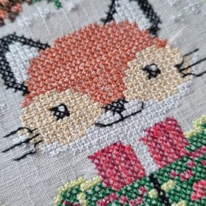 Set of two embroidery designs "Fox-boy" and "Fox-girl"