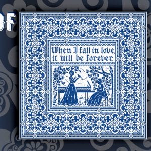 Cross stitch pattern Sense and Sensibility Sampler