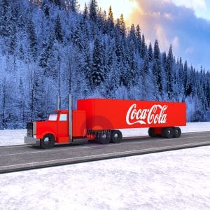 DIY Christmas Truck template Papercraft PDF