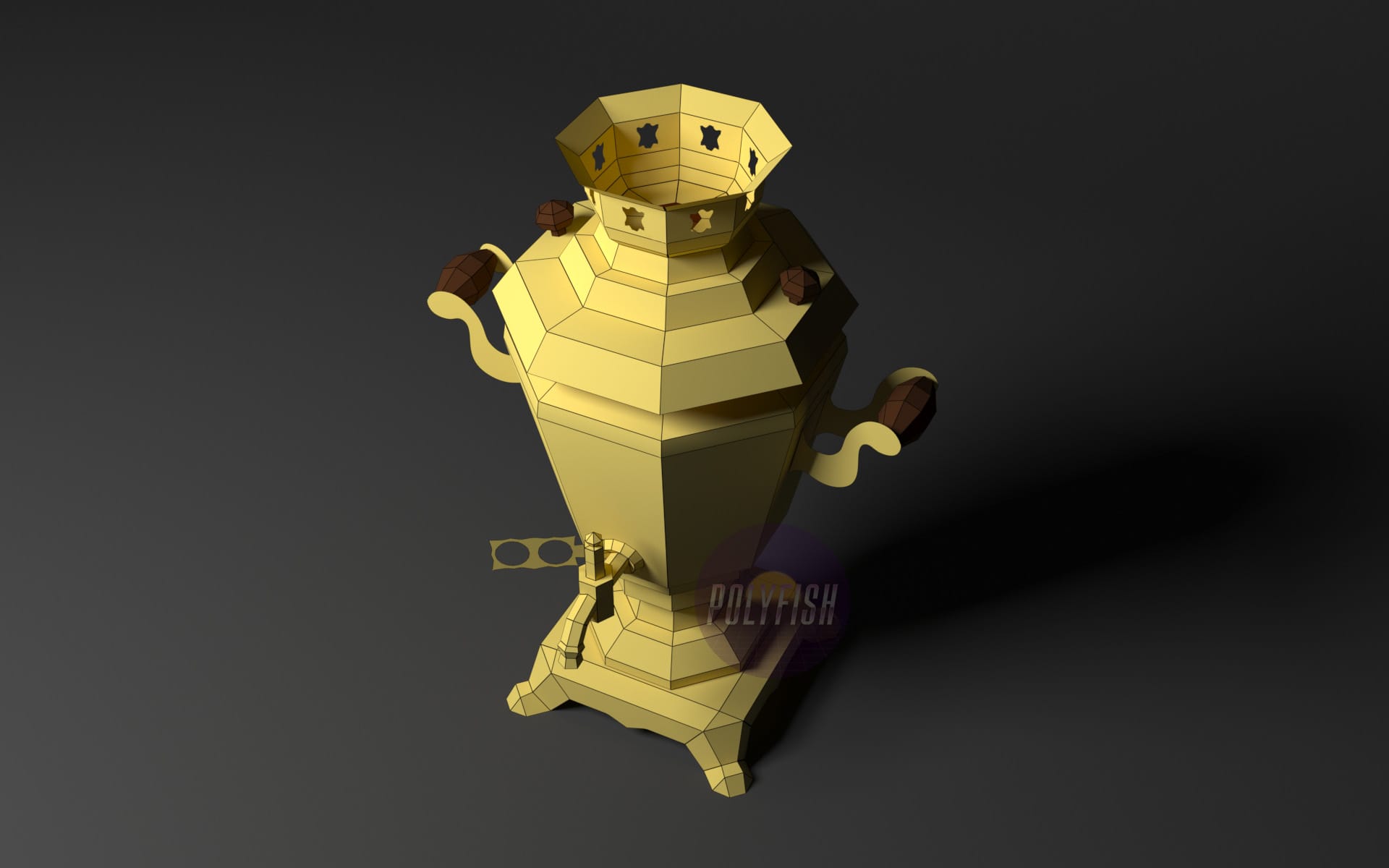 DIY Russian Samovar template Papercraft PDF 3 DIY Russian Samovar template Papercraft PDF - Image 3