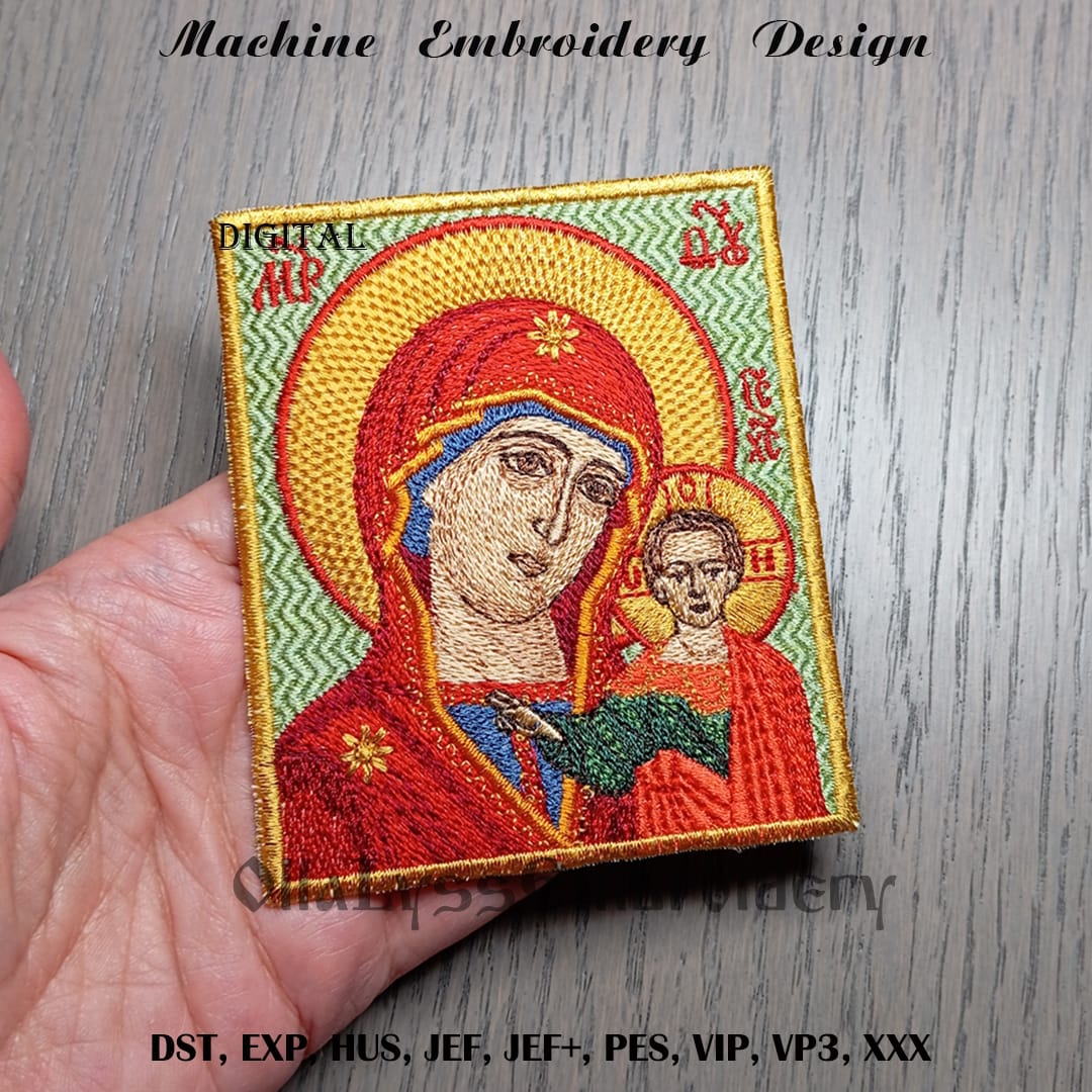 Our Lady of Kazan embroidery design