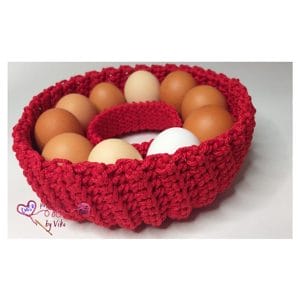 Easter crochet basket