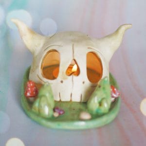 Skull Candle Plate