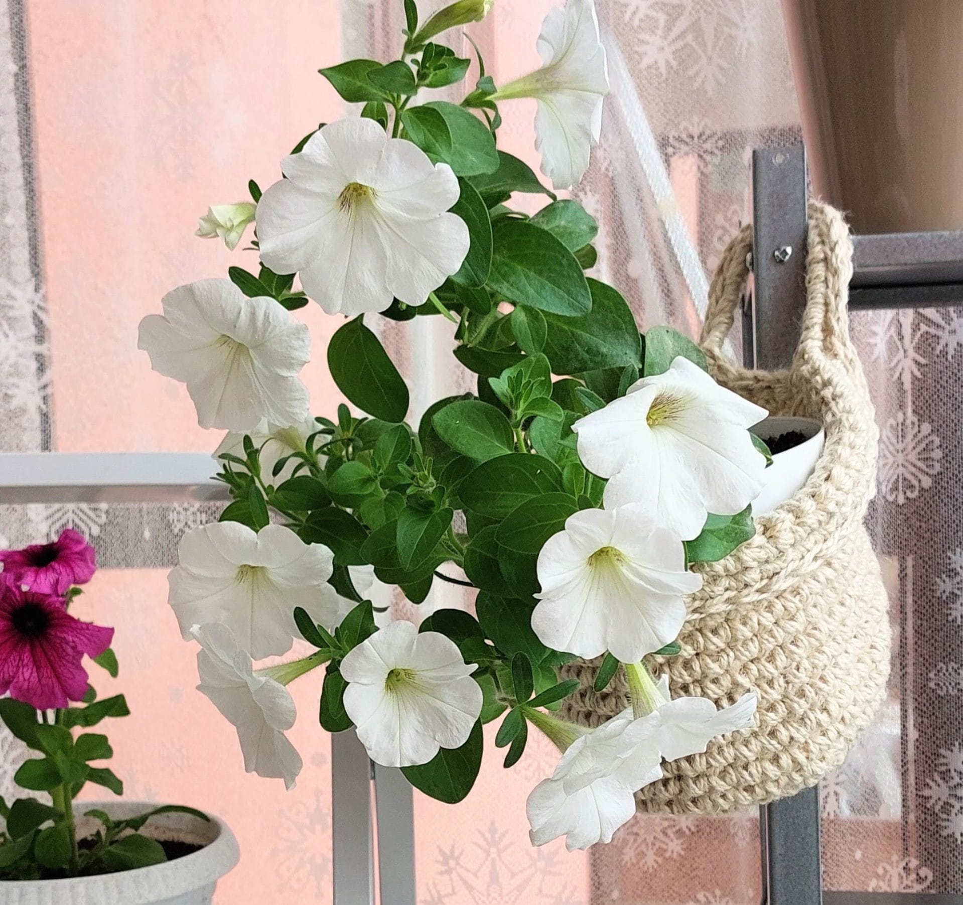 Easy crochet plant hanger DIY pattern PDF and Video