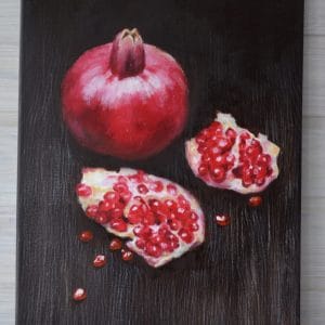 Wall art, Pomegranates, Oil on canvas, Still Life 1