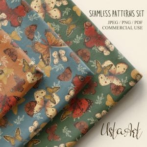 Butterfly seamless pattern
