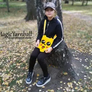 Animal shoulder crochet bag, gift for a little girl, pattern PDF