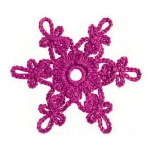 Crochet snowflake